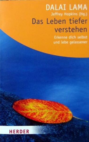 Das Leben tiefer verstehen -  Erkenne dich selbst und lebe gelassener von Dalai Lama, Jeffrey Hopkins (Hg.)